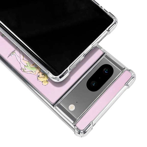 Disney Tinker Bell Water Color Art Poses Google Pixel 7a Clear Case